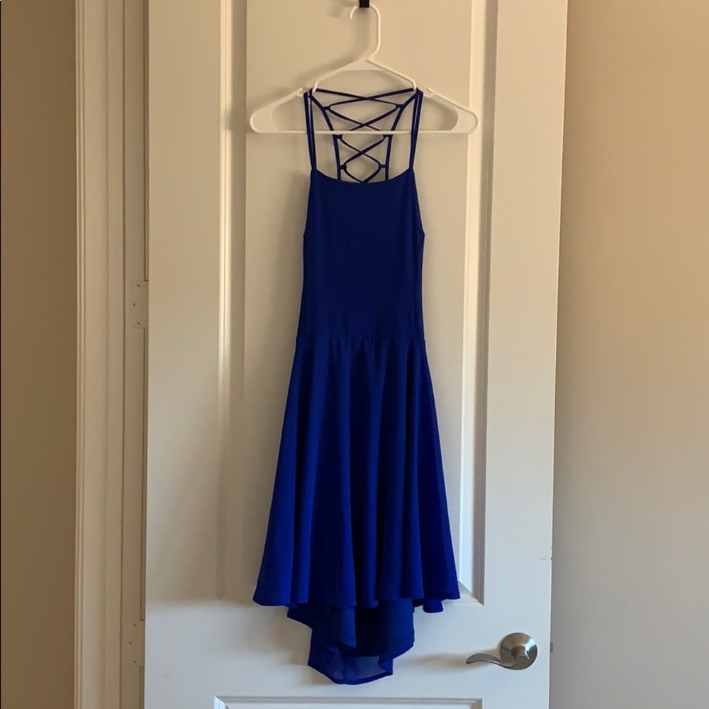 NWT Lulus Blue Dress with Corset Back